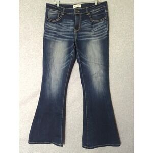 BKE Payton Mid-Rise Flare Jeans Universal Fit Dark Wash 33x31.5 (36x32)‎ Stretch
